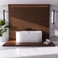 Vorwandbadewanne 170x75 cm halb freistehende Badewanne Vigoo Wandbadewanne optionale Farbe des Siphons (id: 2103)