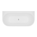 Vorwandbadewanne 170x75 cm halb freistehende Badewanne Vigoo Wall Slim Wandbadewanne (id: 2115)