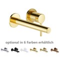 Waschtischarmatur Unterputz Gold glänzend Armatur Badarmatur PI Messing