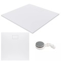 Duschwanne Duschtasse 90x90 cm moderne Brausewanne Dusche Viereck Quadrat (id: 2121)