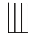 Badewannenabtrennung Duschabtrennung 3-teilig 140 x 120 cm Klarglas schwarz Prime 3 (id: 2124)