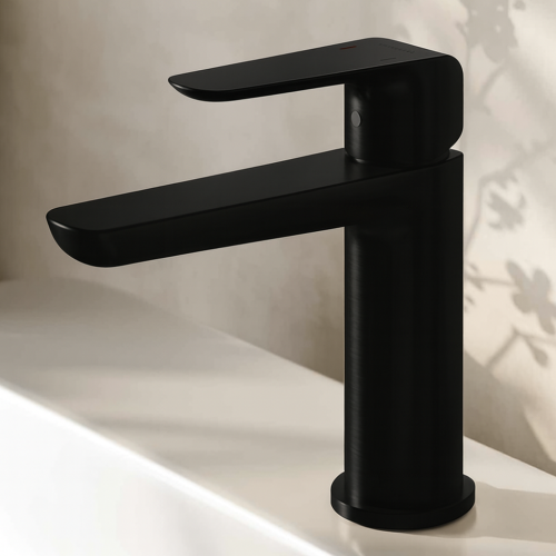 Waschtischarmatur Armatur Wasserhahn Badarmatur Clever schwarz Modern Design (id: 2127)