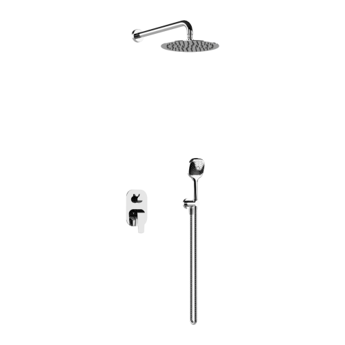 Unterputz Set Duschsystem Handbrause Armatur Dusche Regendusche Clever Chrom (id: 2146)