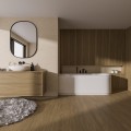 Badewanne Eckwanne 170x75 cm Oceana Side links für Zwei + Ablauf Viega (id: 2032)
