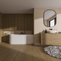 Badewanne Eckwanne 170x75 cm Oceana Side rechts für Zwei + Ablauf Viega (id: 2033)