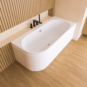 Badewanne Eckwanne 170x75 cm Oceana Side rechts für Zwei + Ablauf