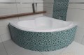 Badewanne Eckwanne Acrylwanne Standard 130 x 130 cm (id: 110)