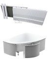 Badewanne Eckwanne 140x140 cm Acrylwanne Standard (id: 111)