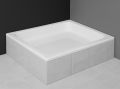 Duschwanne Viereck 90x90 x 26 cm Grawello zum Verfliesen (id: 138)