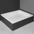Duschwanne Duschtasse Brausewanne Rechteck 80x100 x 26 cm Grawello zum Verfliesen (id: 141)