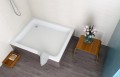 Duschwanne Duschtasse Brausewanne Rechteck 80x100 x 26 cm Grawello zum Verfliesen (id: 141)