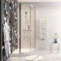 Set Duschsystem Handbrause Armatur Dusche Regendusche Stange Clever chrom (id: 2149)