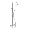 Set Duschsystem Handbrause Armatur Dusche Regendusche Stange Clever chrom (id: 2149)