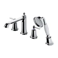 Badewannenarmatur Wannenrandarmatur Retro Armatur 4 Loch Armance (id: 154)