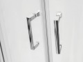 Duschkabine Dusche 80x80 cm R55 185 cm Viertelkreis transparentes Glas Modern (id: 175)