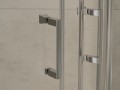 Duschkabine Dusche 80x80 cm R55 185 cm Viertelkreis transparentes Glas Modern (id: 175)