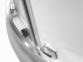Duschkabine Dusche 90x90 cm R55 185 cm Viertelkreis transparentes Glas Modern (id: 177)