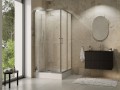 Duschkabine Viereck 80x80 x 185 cm Dusche transparentes Glas Modern (id: 178)