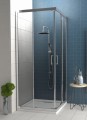 Duschkabine Viereck 80x80 x 185 cm Dusche transparentes Glas Modern (id: 178)
