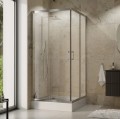 Duschkabine Viereck 80x80 x 185 cm Dusche transparentes Glas Modern (id: 178)