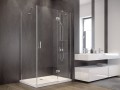 Duschkabine Rechteck 120x90 x 195 cm rechts Dusche transparentes Glas Viva (id: 541)