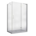 Duschkabine Rechteck 120x90 x 195 cm rechts Dusche transparentes Glas Viva (id: 541)