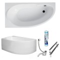 Badewanne Eckwanne MIKI 145x85 cm links (id: 204)