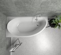 Badewanne Eckwanne MIKI 145x85 cm links (id: 204)