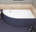 Badewanne Eckwanne MIKI 145x85 cm rechts (id: 201)