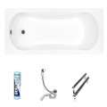 Badewanne 150x70 cm Aria Prosafe Rechteck flach (id: 210)