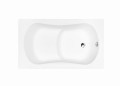 Badewanne Sitzbadewanne 120x70 cm Aria Rehab Rechteck Wanne mit Sitz (id: 302)