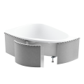 Badewanne Eckbadewanne 155x95 cm Finezja links (id: 213)
