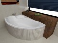 Badewanne Eckbadewanne 155x95 cm Finezja links (id: 213)