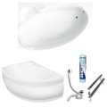 Badewanne Eckbadewanne 155x95 cm Finezja links (id: 213)