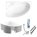 Badewanne Eckbadewanne 170x110 cm Finezja links (id: 214)