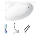 Badewanne Eckbadewanne 170x110 cm Finezja links (id: 214)