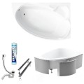 Badewanne Eckbadewanne 155x95 cm Finezja rechts (id: 216)