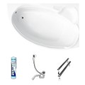 Badewanne Eckbadewanne 155x95 cm Finezja rechts (id: 216)