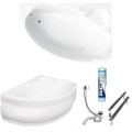 Badewanne Eckbadewanne 170x110 cm Finezja rechts (id: 217)