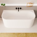 Vorwandbadewanne 170x75 cm halb freistehende Badewanne Vigoo Wall Slim Wandbadewanne (id: 2115)