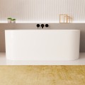 Vorwandbadewanne 170x75 cm halb freistehende Badewanne Vigoo Wall Slim Wandbadewanne (id: 2115)