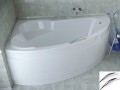 Badewanne Eckbadewanne 160x100 cm links Ada + Handgriffe (id: 223)