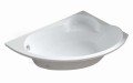Badewanne Eckbadewanne Ada 140x90 cm rechts + Handgriffe (id: 224)