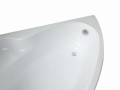 Badewanne Eckbadewanne 160x100 cm rechts Ada + Handgriffe (id: 225)