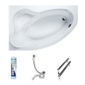 Badewanne Eckbadewanne 170x110 cm links Comfort (id: 481)