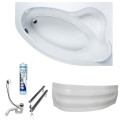 Badewanne Eckbadewanne 160x100 cm rechts Comfort (id: 483)