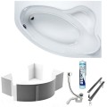 Badewanne Eckbadewanne 170x110 cm rechts Comfort (id: 480)