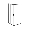 Duschkabine Zarya 80x80 x190 cm Viereck Duschabtrennung Glas Wand ProClean schwarz (id: 2157)
