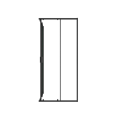 Duschkabine Zarya 80x80 x190 cm Viereck Duschabtrennung Glas Wand ProClean schwarz (id: 2157)