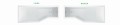 Duschbadewanne 170x75 cm links Badewanne Eckwanne Integra Glasabtrennug (id: 236)